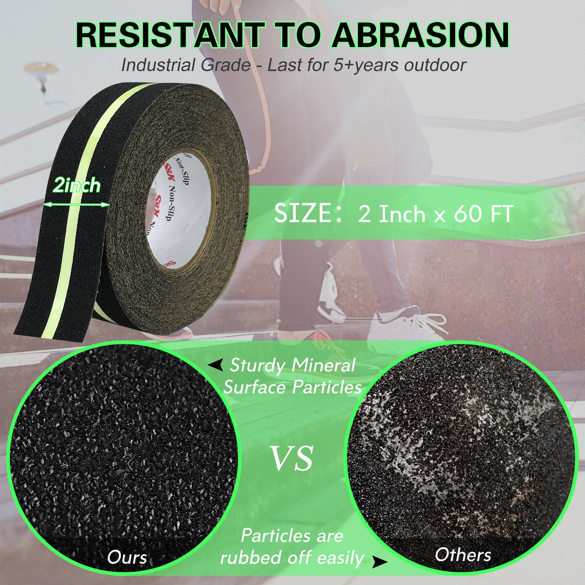 S690 Glow-in-the-Dark Anti-Slip Tape — Photoluminescent Emergency